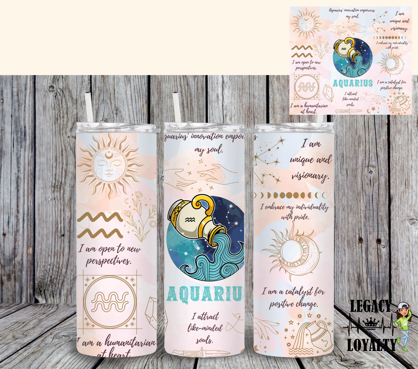 Zodiac Sign Tumbler