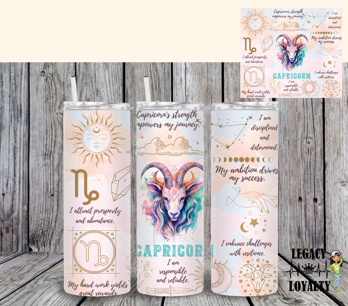 Zodiac Sign Tumbler