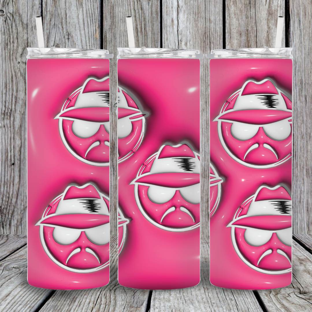 Pink Lowrider Inflated Tumbler