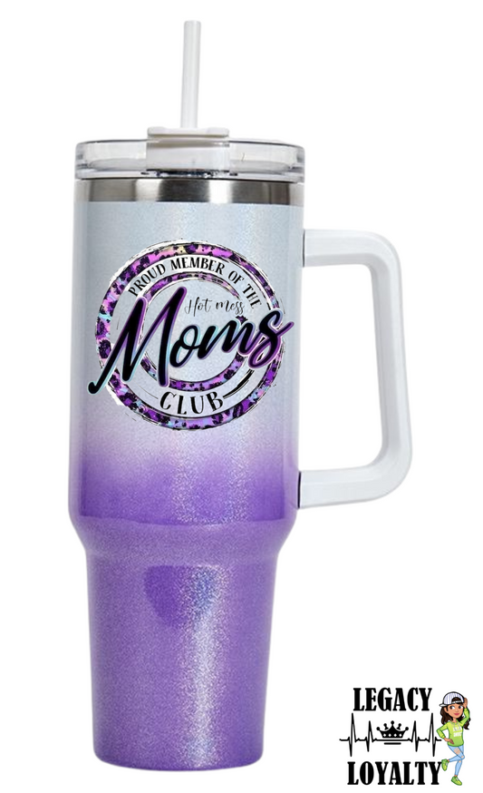 Hotmess Moms Club 40 Oz Tumbler