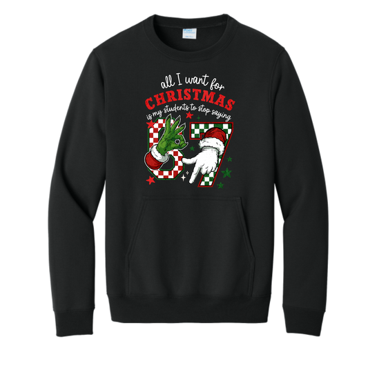 All I want for Christmas