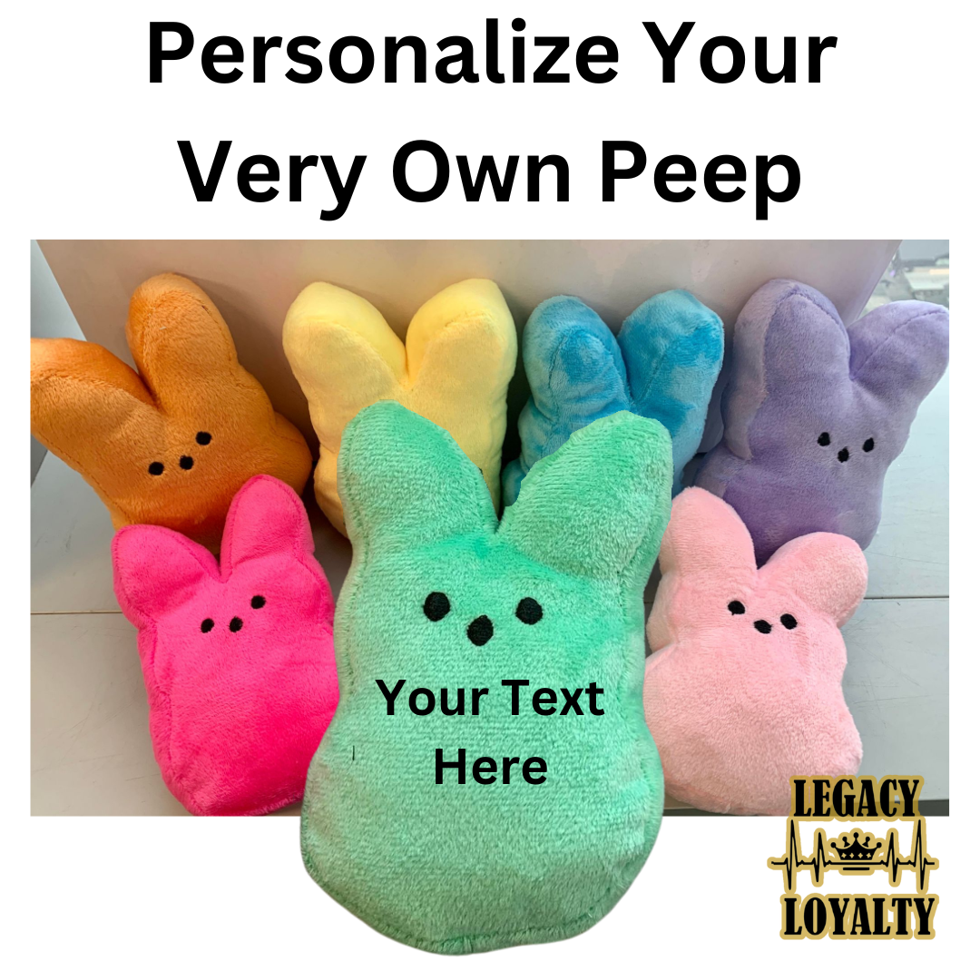 6 inch Personalized Easter Plush