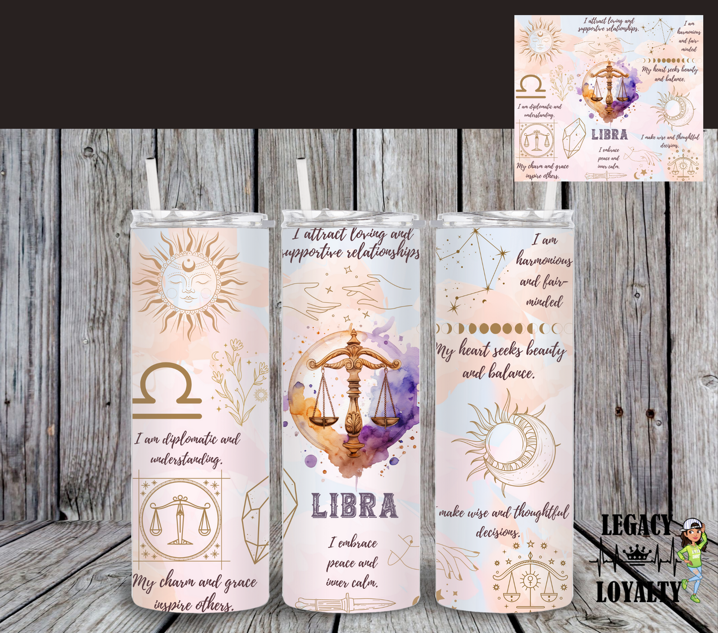 Zodiac Sign Tumbler