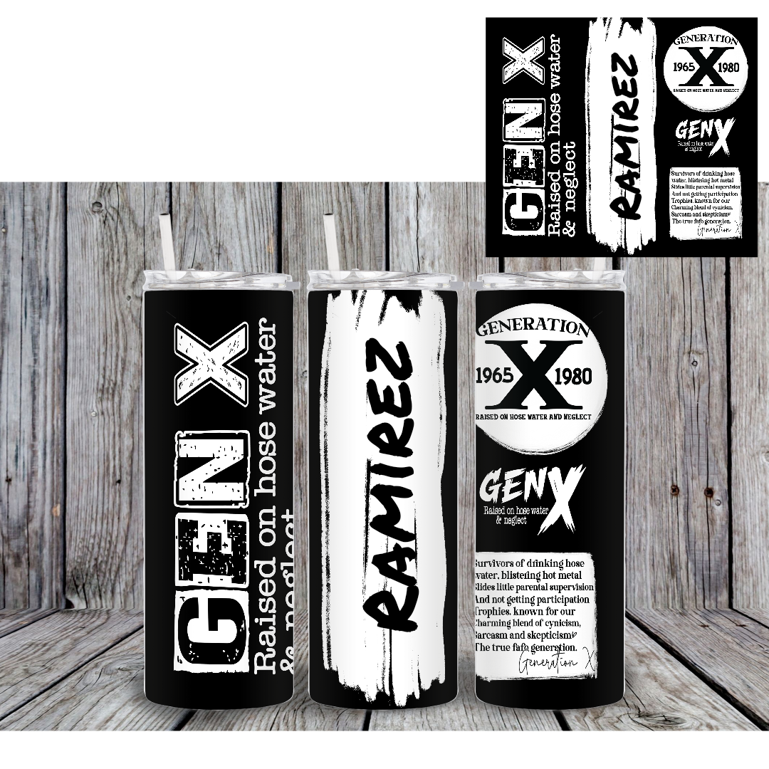 Gen X B&W Tumbler