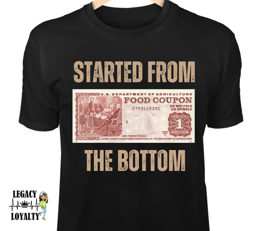 Started From the Bottom cream Text Hoodie