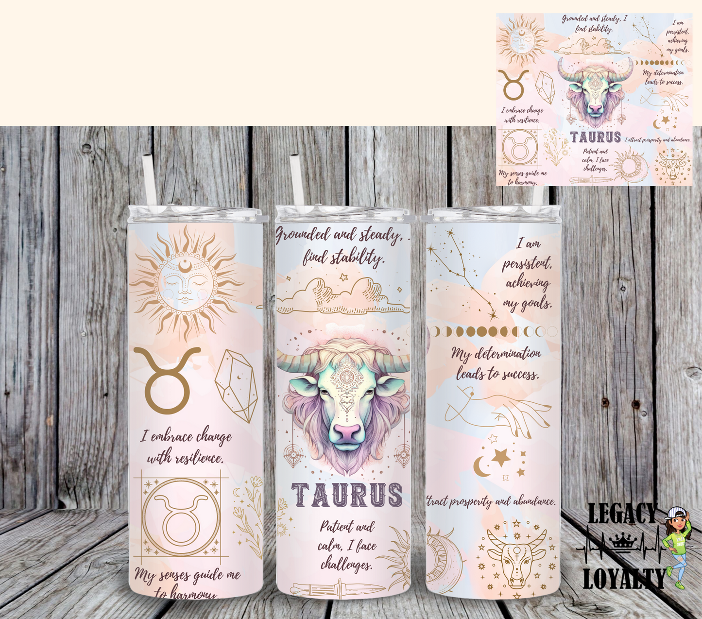Zodiac Sign Tumbler