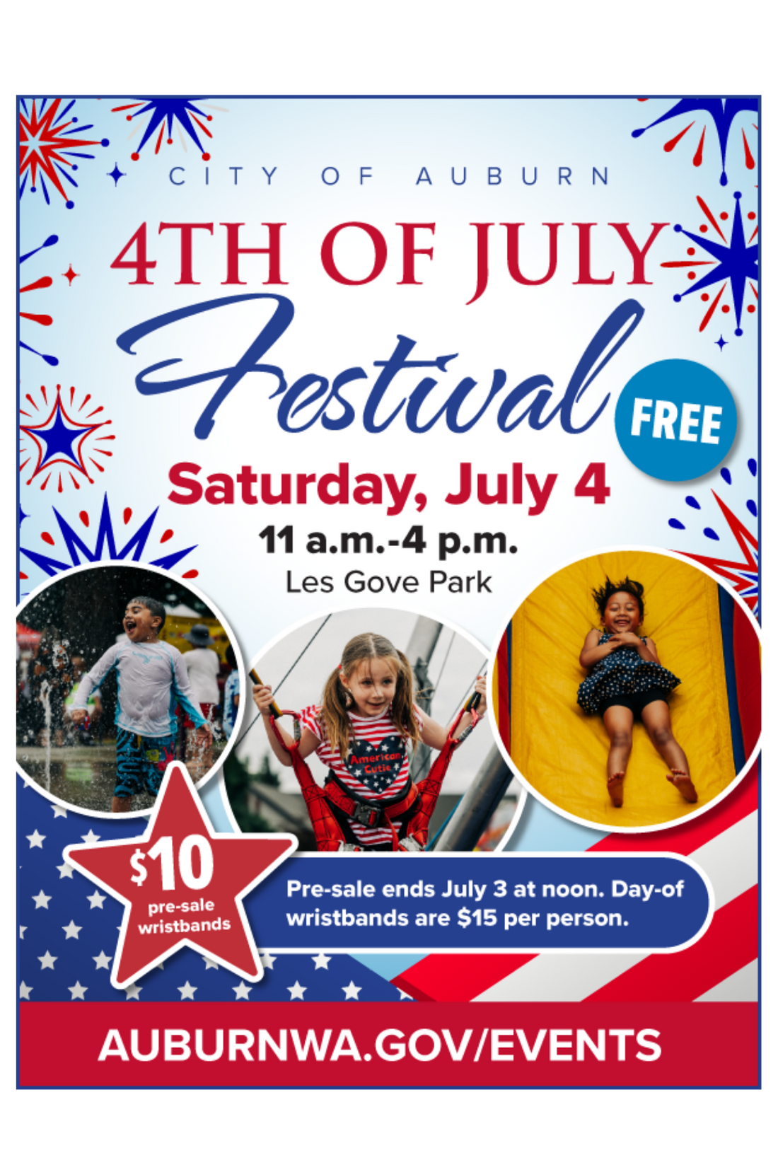 4th Of July Festival in Auburn Washington Les Grove Park!