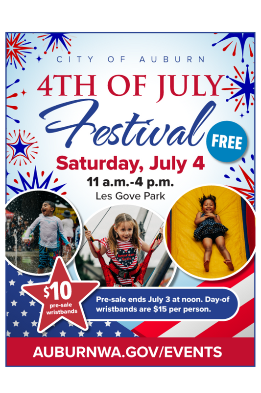 4th Of July Festival in Auburn Washington Les Grove Park!