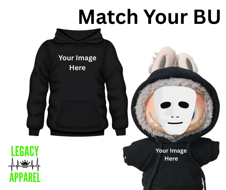 Adult and 6.6 inch Doll Matching Hoodies