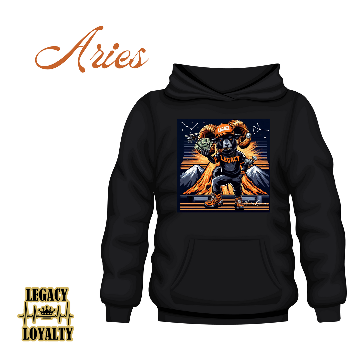 Aries Zodiac Sign Hoodie and Tumbler Gift Set