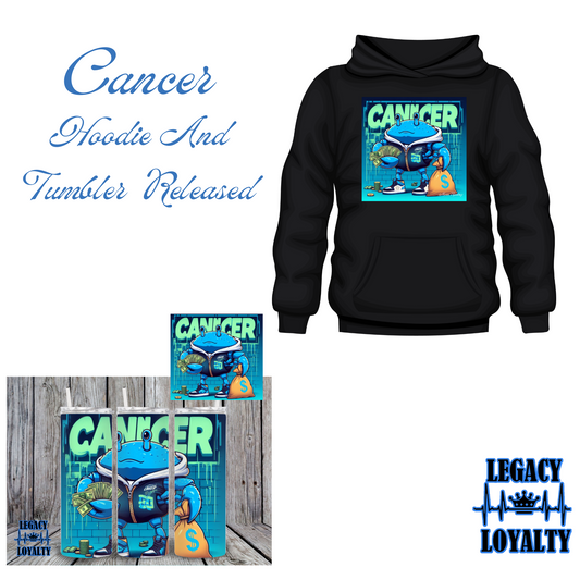 Cancer Zodiac Sign Hoodie and Tumbler Gift Set