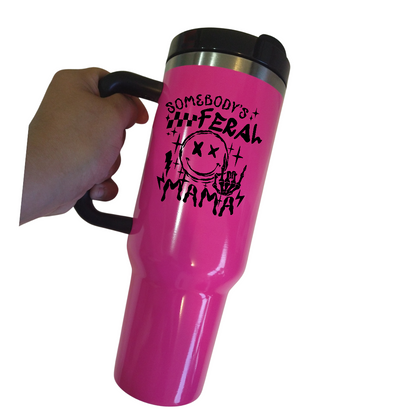 Feral Mama 40 oz tumbler