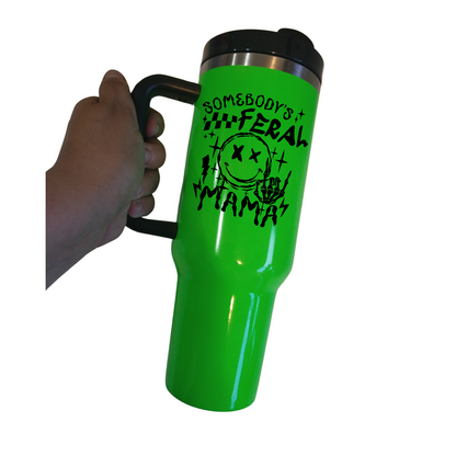 Feral Mama 40 oz tumbler