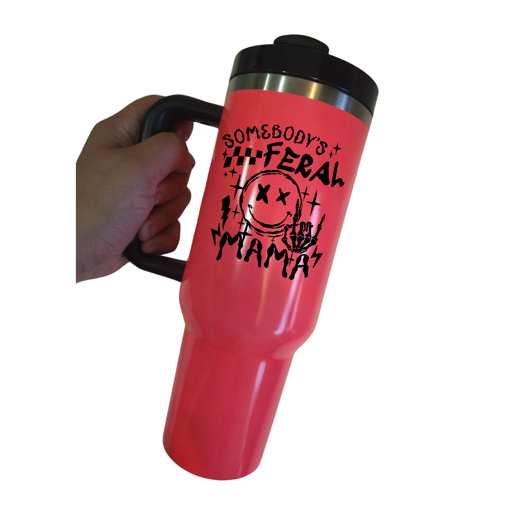 Feral Mama 40 oz tumbler