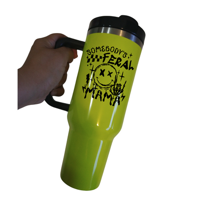 Feral Mama 40 oz tumbler