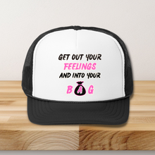 Load image into Gallery viewer, GOYF and Into Your Bag Trucker snap-back hat
