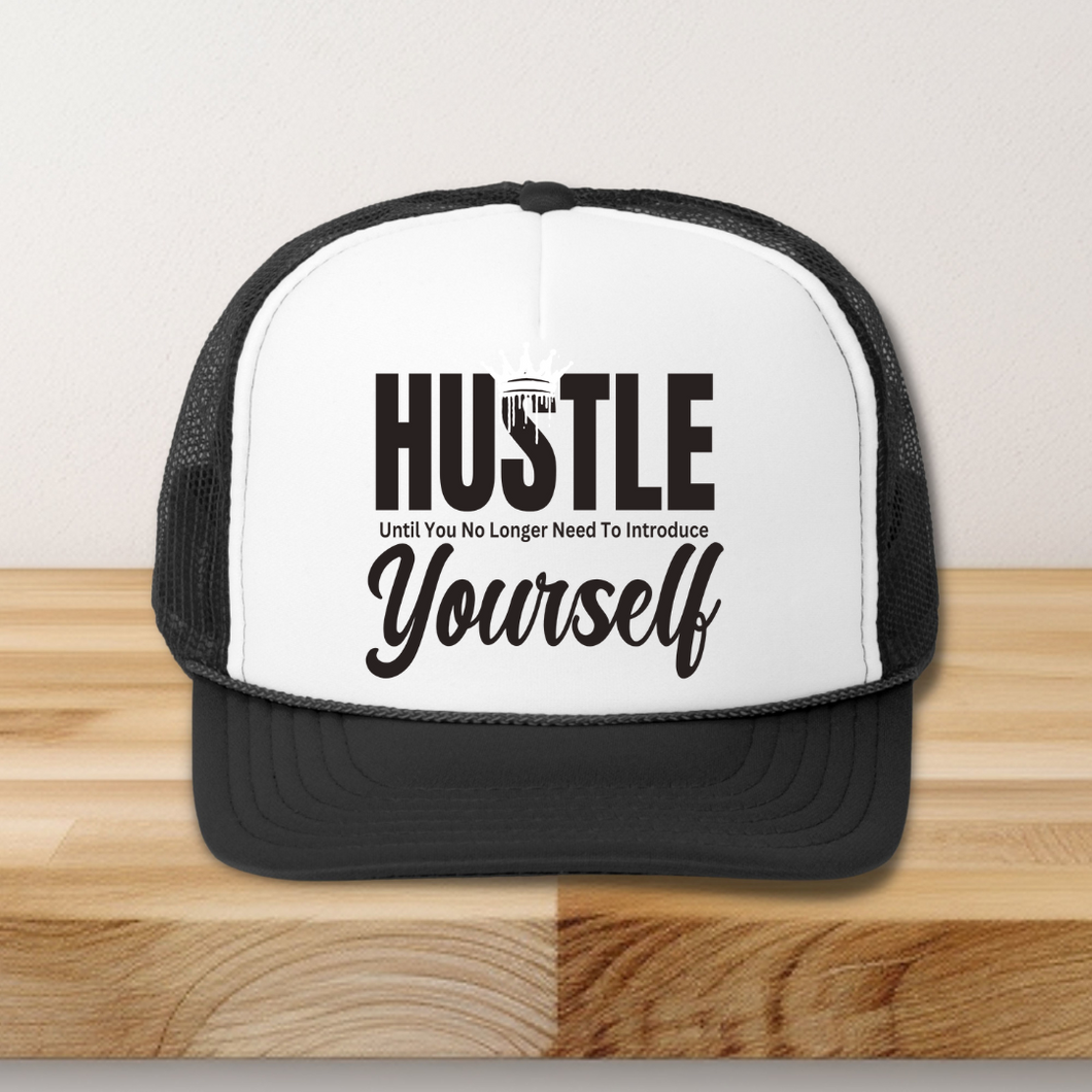 Hustle Until Trucker snap-back Hat