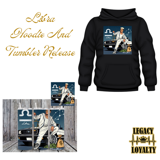 Libra Zodiac Sign Hoodie and Tumbler Gift Set