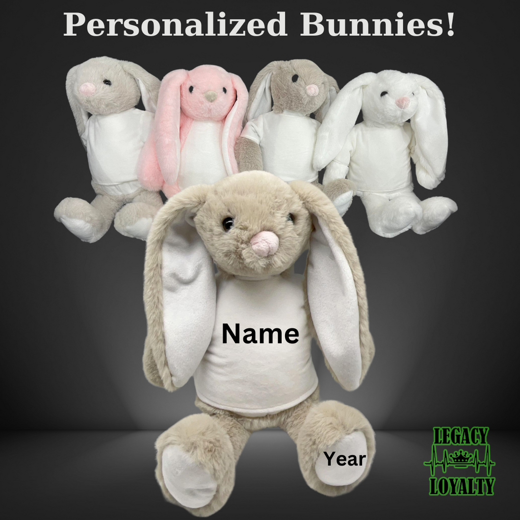 Personalized Easter Bunny Stuffed Animal