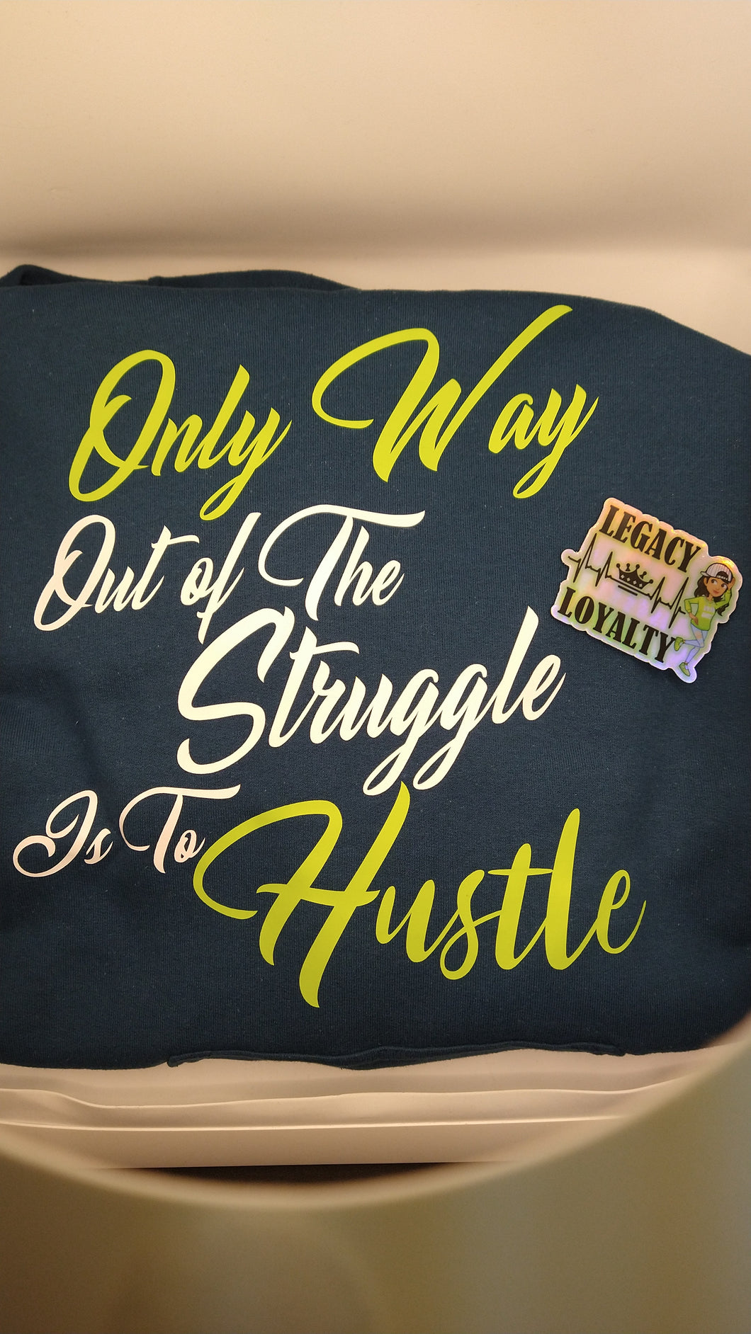 Out of the struggle hooded sweatshirt